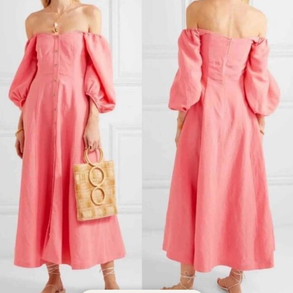 NEW Mara Hoffman Mika Maxi Dress in Pink sz 0